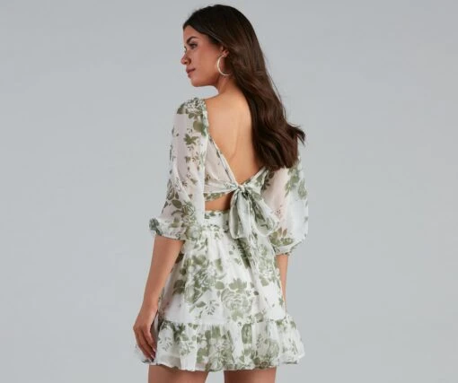 Windsor. Sunday Girl Floral Chiffon Skater Dress -Specialtycookwareus 05101 1425 2