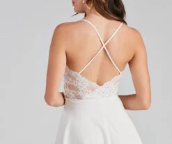 Windsor. Pretty In Lace Crepe Skater Dress -Specialtycookwareus 05101 1454 4
