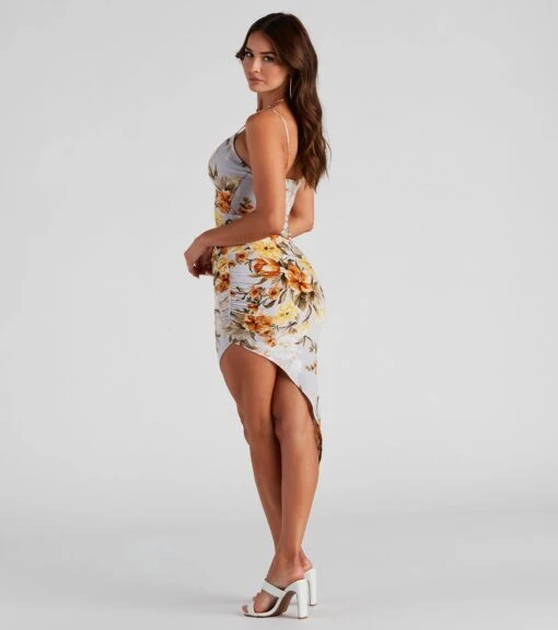 Windsor. Floral Finds V-Neck Midi Dress -Specialtycookwareus 05101 1517 2