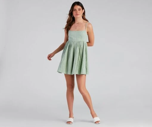 Windsor. Socialite Linen Babydoll Dress -Specialtycookwareus 05101 1533 3