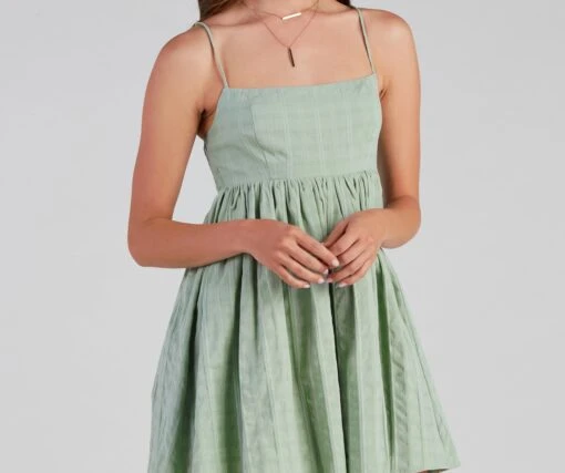 Windsor. Socialite Linen Babydoll Dress -Specialtycookwareus 05101 1533 4
