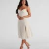 Windsor. Chic Flowy Chiffon Midi Dress -Specialtycookwareus 05101 1580 1