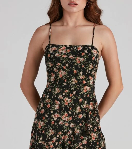 Windsor. Sweet Rose Tie-Back Ruffle Dress -Specialtycookwareus 05101 1609 4 79a4eb52 9742 47f7 b1ac 908b1ef0707e