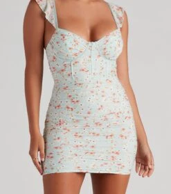 Windsor. Plant One On Me Floral Mini Dress -Specialtycookwareus 05101 1641 4 1