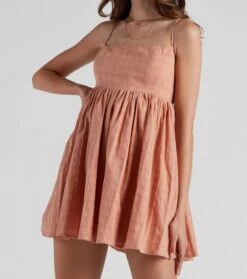 Windsor. Socialite Linen Babydoll Dress -Specialtycookwareus 05101 1651 4