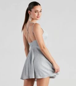 Windsor. Glitzy And Gorgeous Glitter Knit Skater Dress -Specialtycookwareus 05101 1657 2