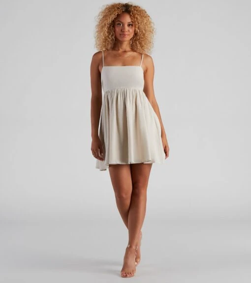Windsor. Twirl All Day Linen Skater Dress -Specialtycookwareus 05101 1667 2