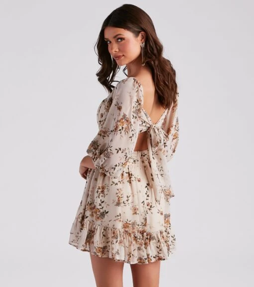 Windsor. Sunday Girl Floral Chiffon Skater Dress -Specialtycookwareus 05101 1704 2