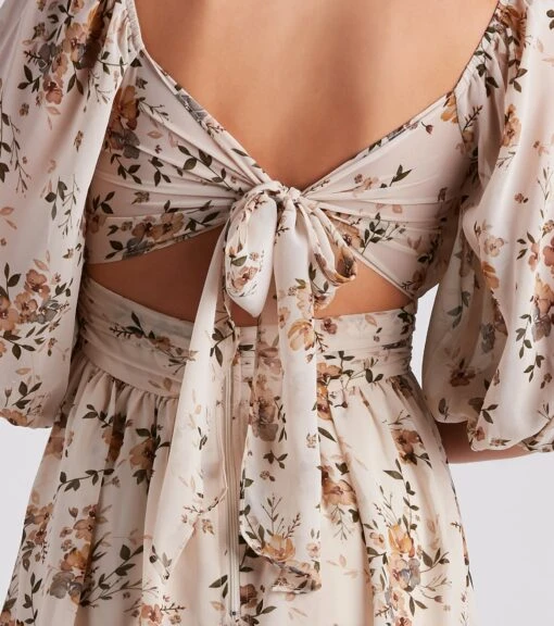 Windsor. Sunday Girl Floral Chiffon Skater Dress -Specialtycookwareus 05101 1704 4