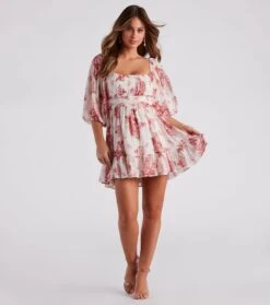 Windsor. Sunday Girl Floral Chiffon Skater Dress -Specialtycookwareus 05101 1706 3 282b576f f40d 4a03 adfa efc916b0ea54