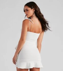Windsor. Flirty Moves Ruffle Detail Mini Dress -Specialtycookwareus 05101 1775 2 edfcbcab 5cd7 45da b81a c4591e93a489