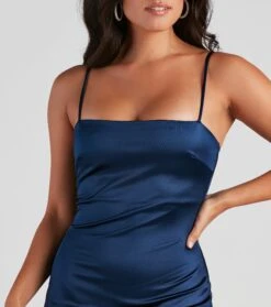 Windsor. Day Glow Satin A-Line Short Dress -Specialtycookwareus 05101 1822 4 ec1225b1 c265 4b74 b9ea 37663d1bfa41