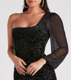 Windsor. Dramatic Affair Velvet Burnout Mini Dress 5 Windsor. Dramatic Affair Velvet Burnout Mini Dress -Specialtycookwareus 05101 1919 4