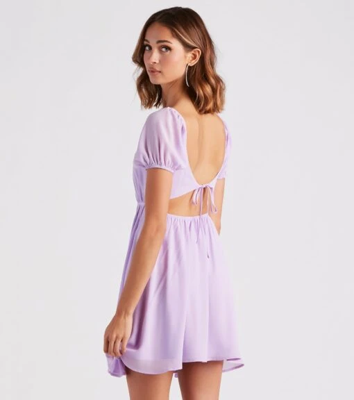 Windsor. Spring Forward Chiffon Puff Sleeve Skater Dress -Specialtycookwareus 05101 2024 2