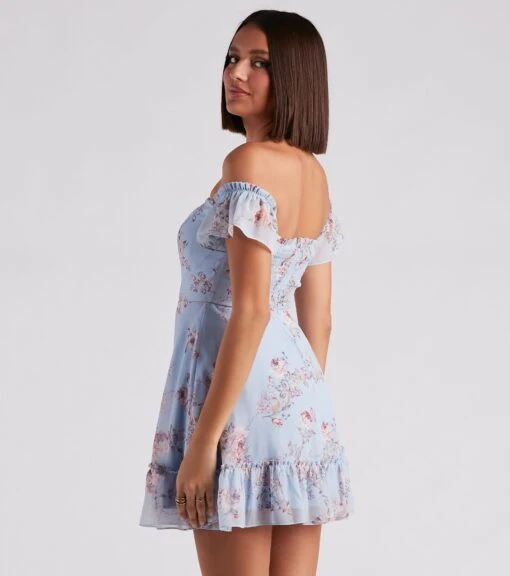 Windsor. Easy Breezy In Floral Chiffon Dress -Specialtycookwareus 05101 2052 2