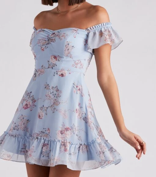 Windsor. Easy Breezy In Floral Chiffon Dress -Specialtycookwareus 05101 2052 4