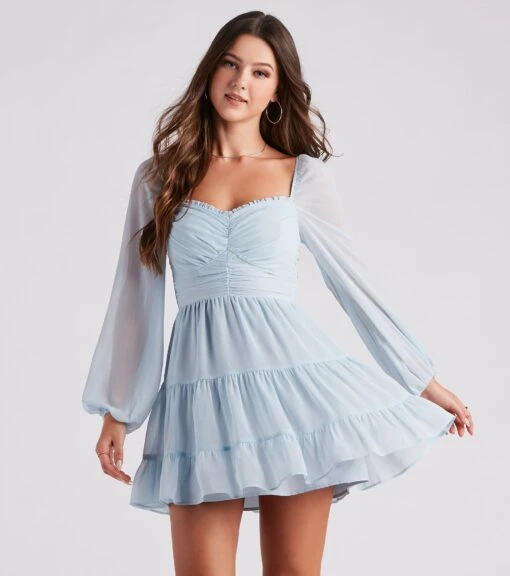 Windsor. Effortless Muse Chiffon Skater Dress -Specialtycookwareus 05101 2073 1