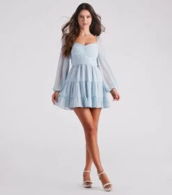 Windsor. Effortless Muse Chiffon Skater Dress -Specialtycookwareus 05101 2073 3