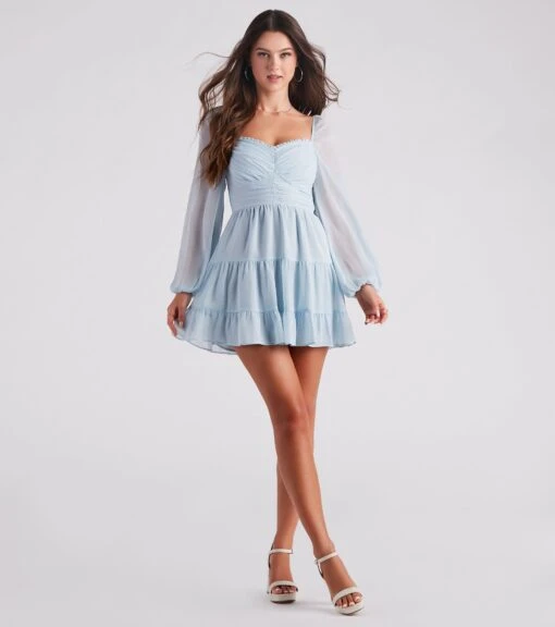 Windsor. Effortless Muse Chiffon Skater Dress -Specialtycookwareus 05101 2073 3