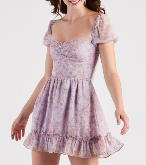 Windsor. Sweet Spring Vibes Floral Skater Dress -Specialtycookwareus 05101 2088 4