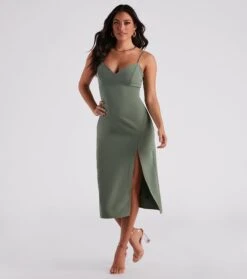 Windsor. Sultry Sophistication Crepe Slip Midi Dress -Specialtycookwareus 05101 2099 1 4c2877fa 0071 485e 9cd7 29298e535944