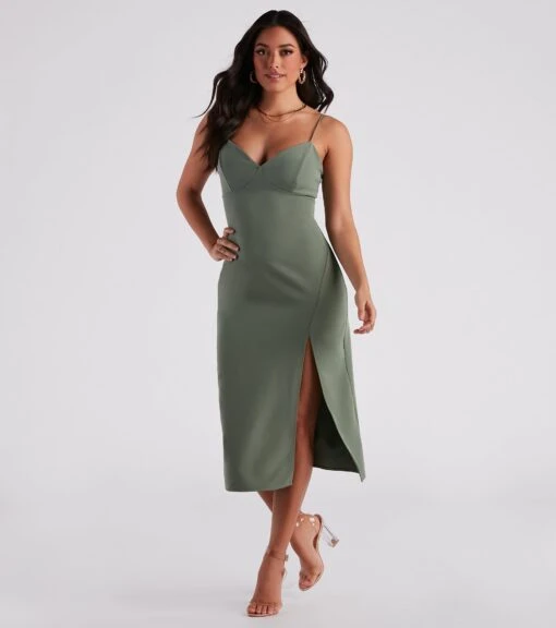 Windsor. Sultry Sophistication Crepe Slip Midi Dress -Specialtycookwareus 05101 2099 1 4c2877fa 0071 485e 9cd7 29298e535944