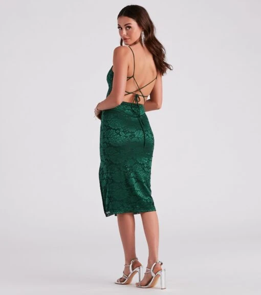 Windsor. Date Night Approved Floral Lace Midi Dress -Specialtycookwareus 05101 2108 2