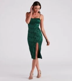 Windsor. Date Night Approved Floral Lace Midi Dress -Specialtycookwareus 05101 2108 3