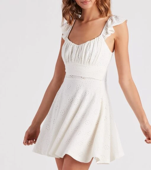 Windsor. Made You Flirt Lace Skater Dress -Specialtycookwareus 05101 2155 4
