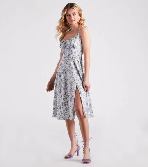 Windsor. Floral Sunshine Corset Midi Dress -Specialtycookwareus 05101 2199 3 3d870a3f 3890 4476 a861 1b6ce165ee86