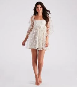 Windsor. Sunshine Daisy Flower Mesh Skater Dress -Specialtycookwareus 05101 2226 3 1
