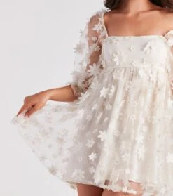 Windsor. Sunshine Daisy Flower Mesh Skater Dress -Specialtycookwareus 05101 2226 4 1