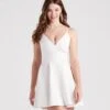 Windsor. Skip A Beat Ponte V-Neck Skater Dress -Specialtycookwareus 05101 2235 1 ccded12e 09ce 4c7a a43e a8a162a29a4c