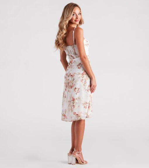 Windsor. Fall For Floral Chiffon Midi Dress -Specialtycookwareus 05101 2249 2