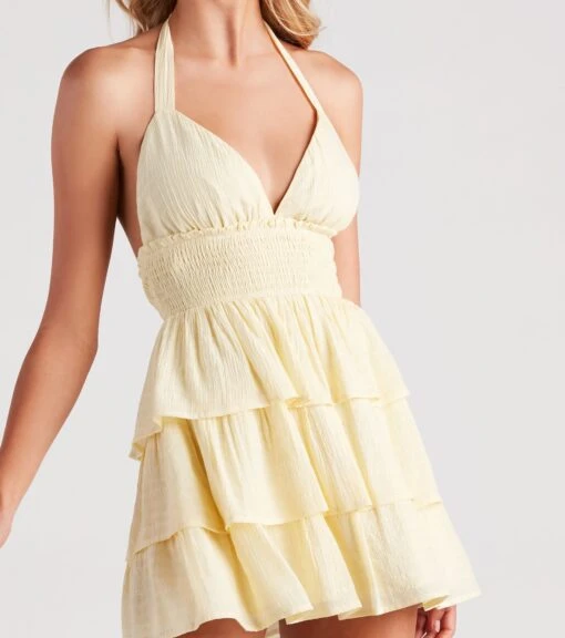 Windsor. Sunset Happy Hour Ruffled Skater Dress -Specialtycookwareus 05101 2256 4 1
