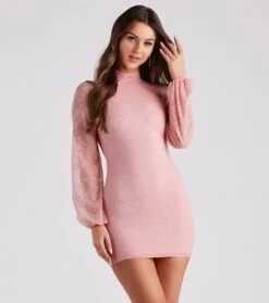 Windsor. New Romantics Lace Mock Neck Dress -Specialtycookwareus 05101 2267 1