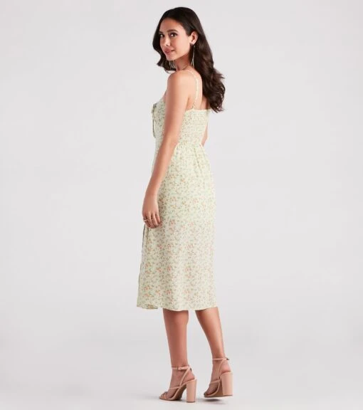 Windsor. Strolling The Garden Floral Chiffon Midi Dress -Specialtycookwareus 05101 2312 2 75cc5369 cbe5 4d27 84ee 8d83fab2437d