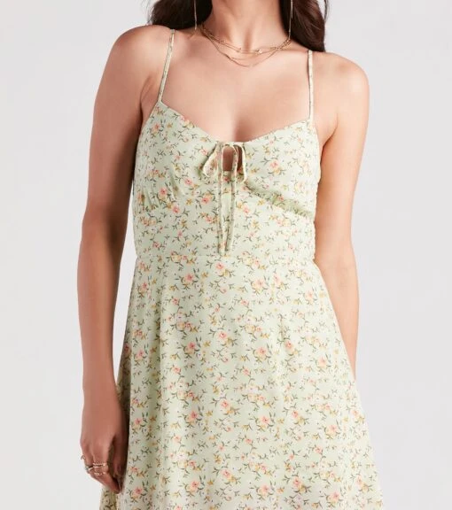Windsor. Strolling The Garden Floral Chiffon Midi Dress -Specialtycookwareus 05101 2312 4 ad860bc0 e76e 4472 8696 454418e2db41