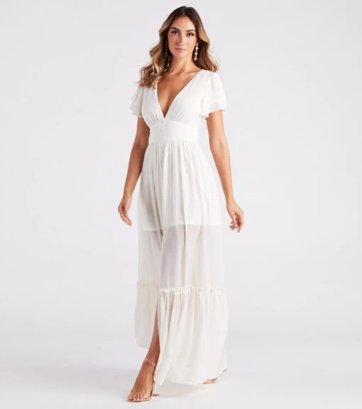 Windsor. Summer Daydream Ruffled Chiffon Maxi Dress -Specialtycookwareus 05101 2335 3 f6ce3b80 f73b 495f 94fb 7cde74dead2f