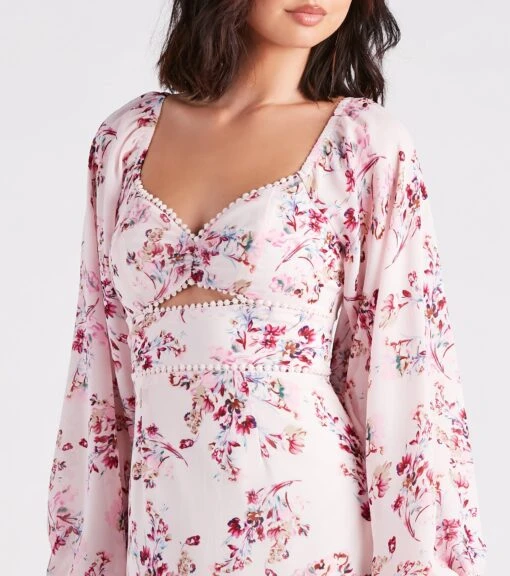 Windsor. Ready For Floral Chiffon Ruffle Short Dress -Specialtycookwareus 05101 2355 4
