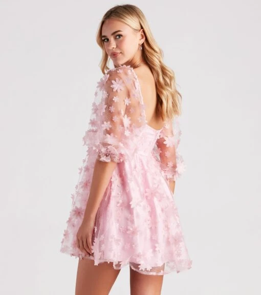 Windsor. Sunshine Daisy Flower Mesh Skater Dress -Specialtycookwareus 05101 2409 2 e3fecca4 1a50 492b b5fa 86721169c055 1