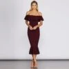 Windsor. Ready And Ruffled Midi Dress -Specialtycookwareus 05101 8114 1