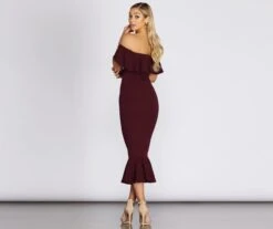 Windsor. Ready And Ruffled Midi Dress -Specialtycookwareus 05101 8114 4 d4aa9291 006a 499c 9490 9e485a049e06