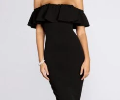 Windsor. Ready And Ruffled Midi Dress -Specialtycookwareus 05101 8463 4