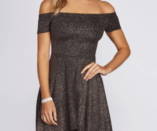 Windsor. Glitter Glam High Low Dress -Specialtycookwareus 05101 8490 3