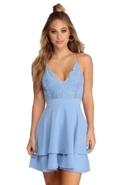 Windsor. Layered In Lace Skater Dress -Specialtycookwareus 05101 8798 1