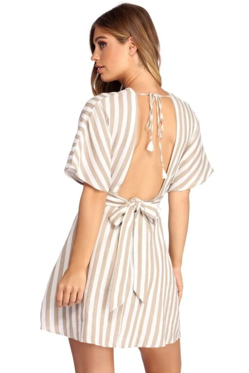 Windsor. Buttoned Up In Stripes Dress -Specialtycookwareus 05102 0042 1