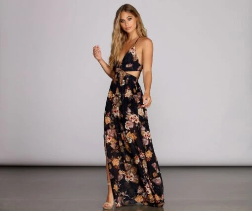 Windsor. Tea Garden Floral Maxi Dress -Specialtycookwareus 05102 0077 2