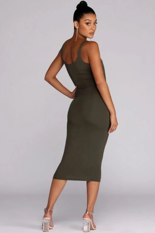 Windsor. Basic Essentials Midi Dress -Specialtycookwareus 05102 0083 4 27b9d3a1 509f 45fa ac8d 23af5281a004