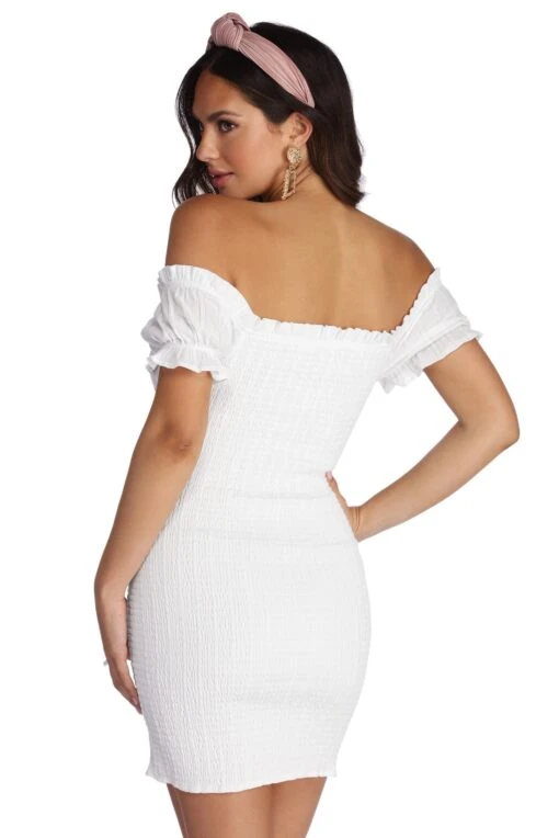Windsor. Sweet And Smocked Mini Dress -Specialtycookwareus 05102 0100 3
